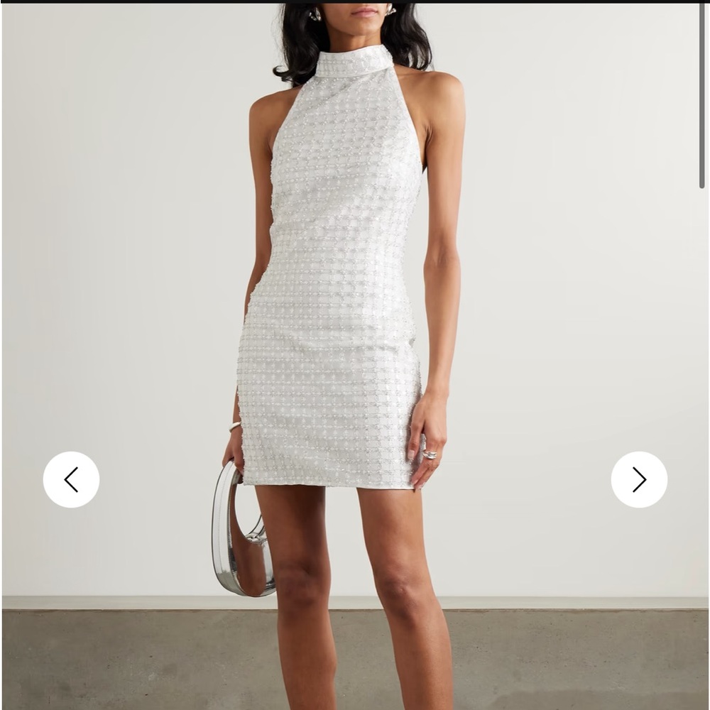 Bridal mini rotate pearls and cross beaded- BRAND NEW - sz 34 (XS equivalent)